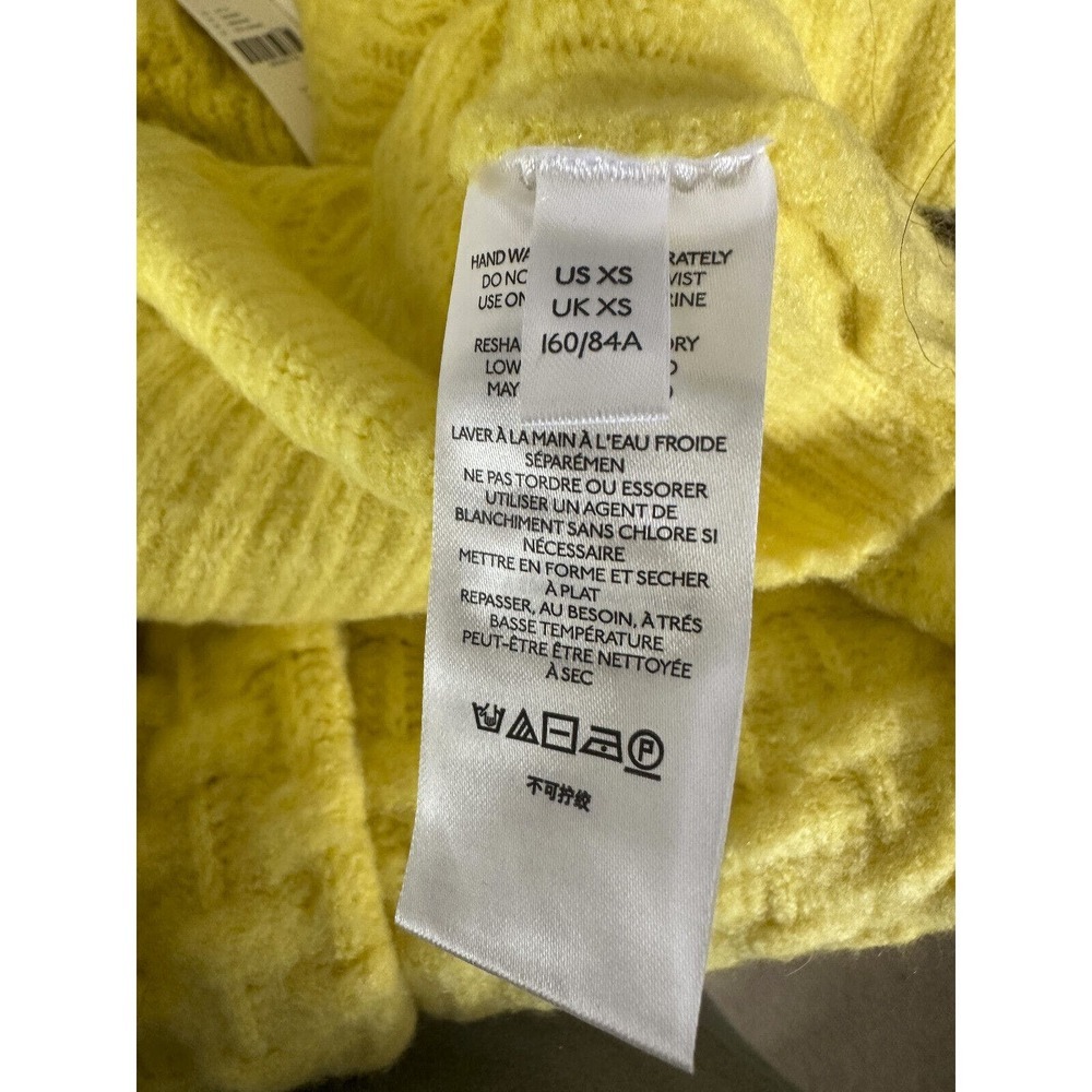 NWT Maeve by Anthropologie Buttercup Textured Chunky Knit Crop Sweater Jacket XS - Picture 11 of 13